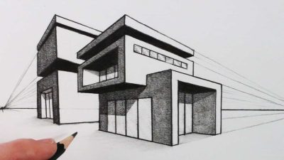 2 Point Perspective, Depth, Realism, Composition, Angles Drawing