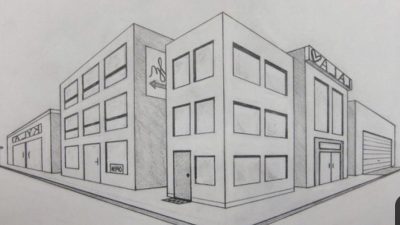 2 Point Perspective, Realism, Angles, Dimension, Depth Drawing