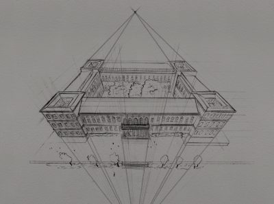 2 Point Perspective, Dimension, Depth, Angles, Lines Drawing