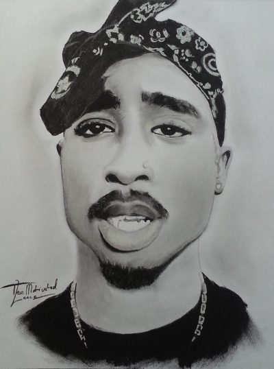 2Pac, Legend, Activism, Poetry, Hip-Hop Drawing