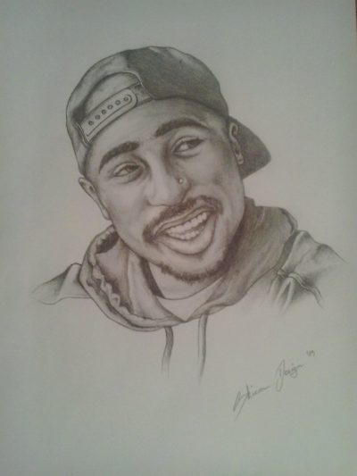 2Pac, Rapper, Activist, Icon, Legend Drawing