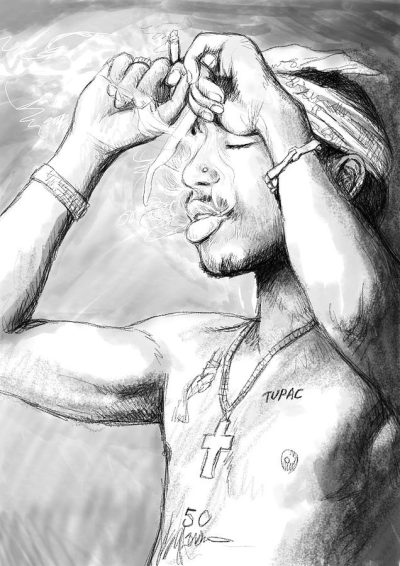 2Pac, Activism, Rap, Poetry, Legend Drawing