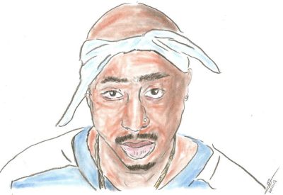 2Pac, Legend, Activism, Poetry, Hip-Hop Drawing