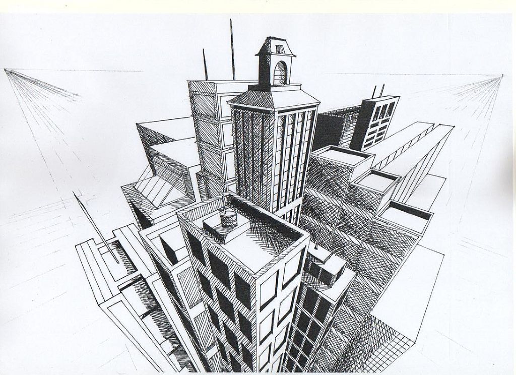 3 Point Perspective Drawing Picture