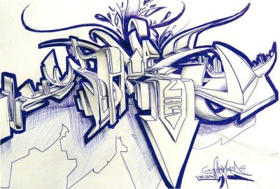 3D Graffiti, Visual Illusions, Creative Expression, Street Culture, Urban Art Drawing