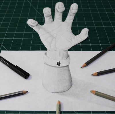 3D Hand, Virtual Reality, Interactive Visualization, Digital Model, Realistic Design Drawing