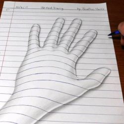 3D Hand Drawing Amazing Sketch