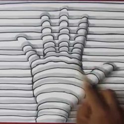 3D Hand Drawing Modern Sketch