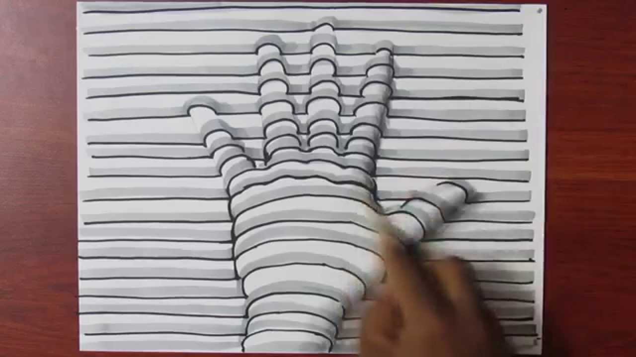 3D Hand Drawing Modern Sketch
