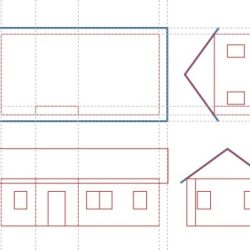 3D House Drawing Photo