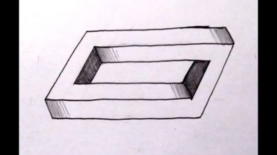 3D Illusion, Depth Perception, Visual Puzzle, Mind-Bending Art, Optical Trick Drawing