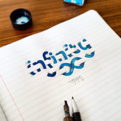 3D Letter S Drawing Modern Sketch