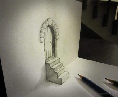 3D Pencil, Innovative Design, Creative, Dimension Art, Artistic Tool Drawing