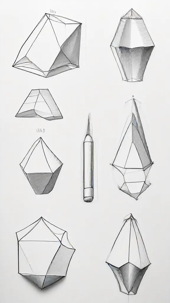 3D Shape Drawing Sketch Photo