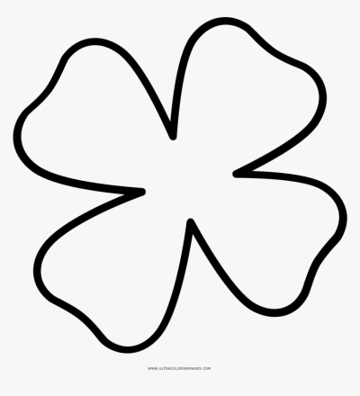 4 Leaf Clover, Blessing, Fortune, Prosperity, Luck Drawing