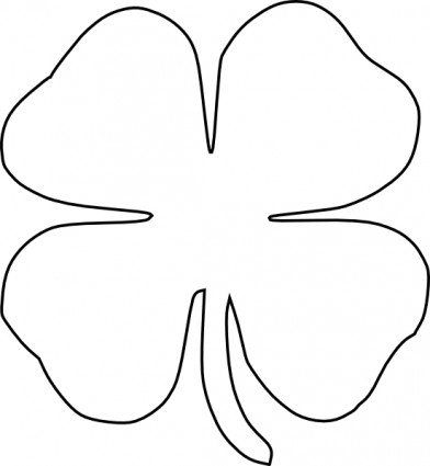 4 Leaf Clover, Symbolism, Fortune, Luck, Nature Drawing