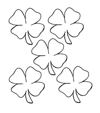 4 Leaf Clover, Hope, Fortune, Luck, Prosperity Drawing