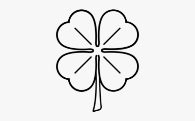 4 Leaf Clover, Prosperity, Symbolism, Fortune, Luck Drawing