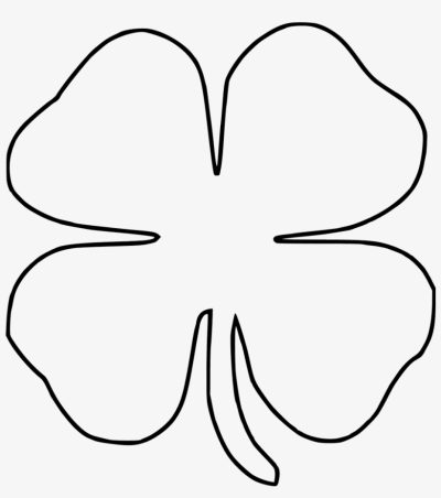 4 Leaf Clover, Rare Find, Good Fortune, Lucky Charm, Serendipity Drawing