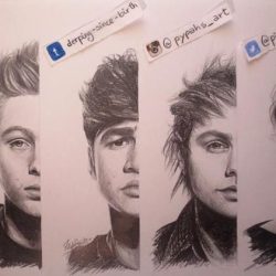 5 Seconds of Summer Drawing Detailed Sketch