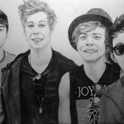 5 Seconds of Summer Drawing Hand drawn Sketch