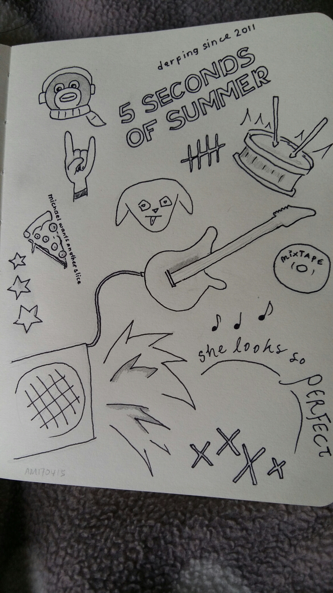 5 Seconds of Summer Drawing Hand drawn
