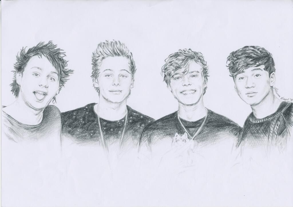 5 Seconds of Summer Drawing Image