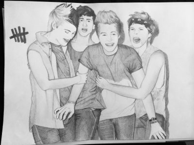 5 Seconds of Summer, Australian, Pop-Rock, Band, Music Drawing