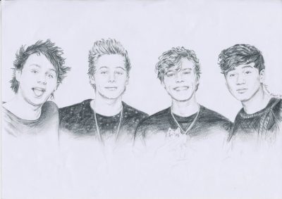 5SOS, Band, Rock, Music, Pop Drawing