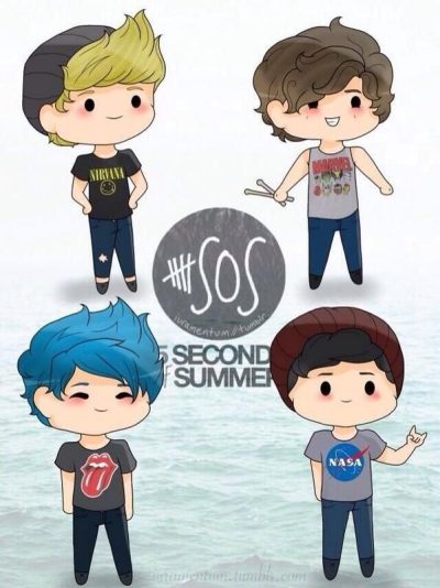 5SOS, Pop-Rock, Australia, Music, Band Drawing