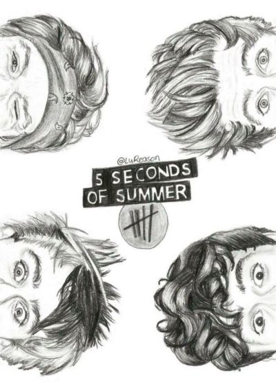 5SOS, Pop-Rock, Australia, Music, Band Drawing