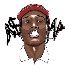 A$AP Rocky Drawing Artistic Sketching