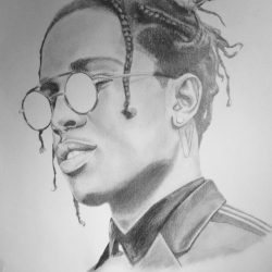 A$AP Rocky Drawing Modern Sketch