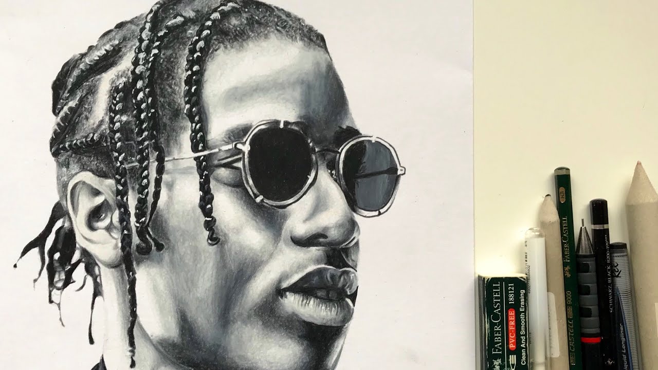 A$AP Rocky Drawing Realistic Sketch
