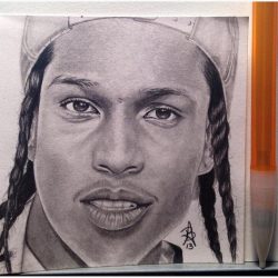 A$AP Rocky Drawing Stunning Sketch