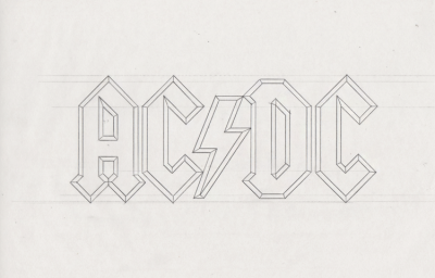 AC DC, Power, Rock, Band, Energy Drawing