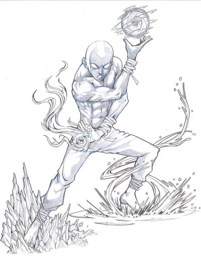 Aang, Airbender, Avatar, Peacekeeper, Traveler Drawing