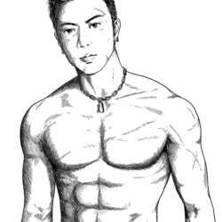 Abs Drawing Realistic Sketch