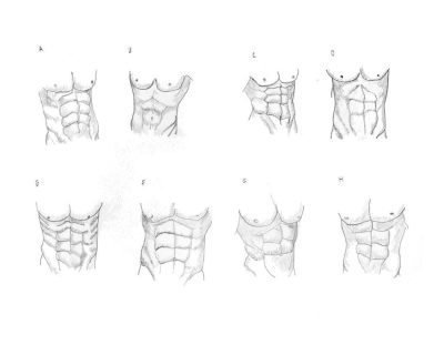 Abs Workout, Abs Strengthening, Abs Definition, Abs Sculpting, Abs Toning Drawing