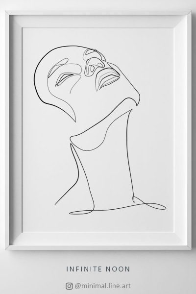 Abstract Face, Artistic Expression, Geometric Design, Visual Interpretation, Contemporary Art Drawing