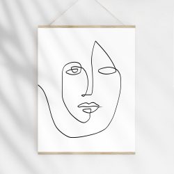 Abstract Face Drawing Amazing Sketch