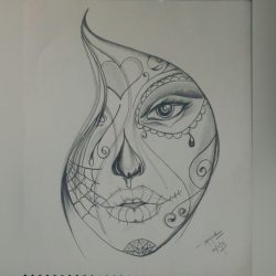 Abstract Face Drawing Creative Style