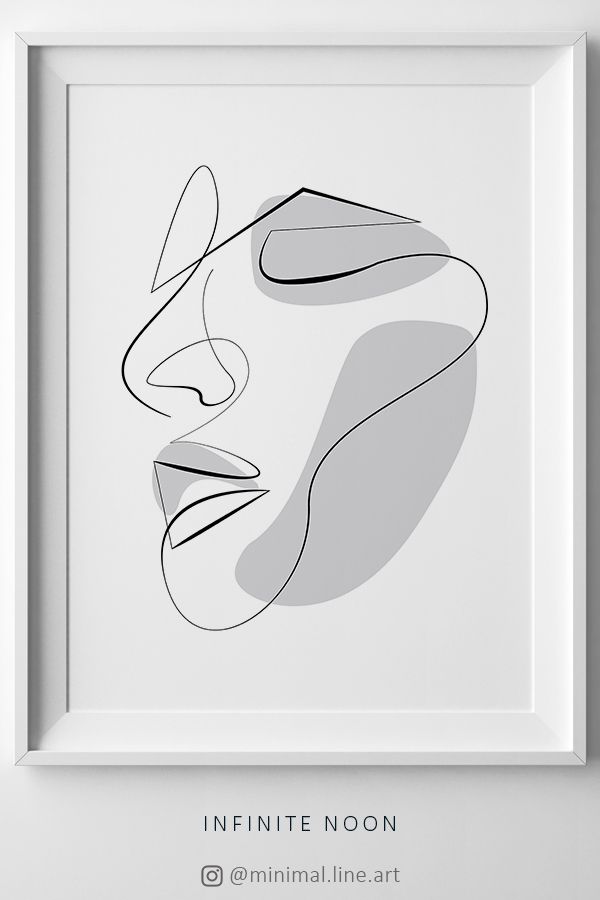 Abstract Face Drawing Sketch