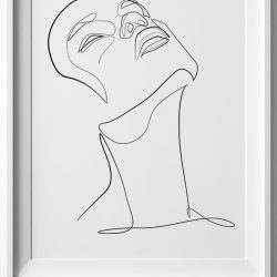 Abstract Face Drawing Stunning Sketch