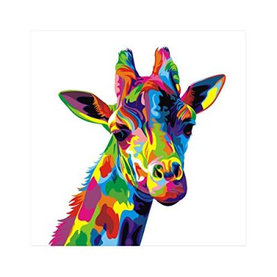 Abstract Giraffe, Animal Inspiration, Artistic Representation, Unique Design, Vibrant Colors Drawing