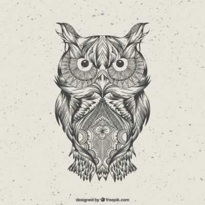 Abstract Owl, Creative Interpretation, Visual Symbolism, Owl Imagery, Artistic Representation Drawing