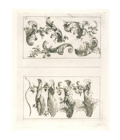 Acanthus Leaves, Architectural Motif, Botanical Art, Ornamental Design, Classic Decoration Drawing