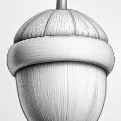 Acorn Drawing Art Sketch Image