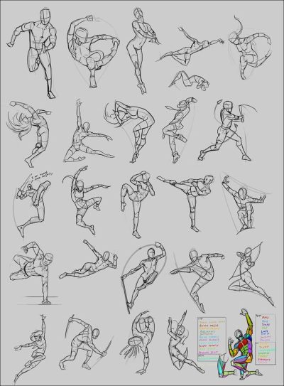 Action, Movement, Challenge, Strategy, Adventure Drawing