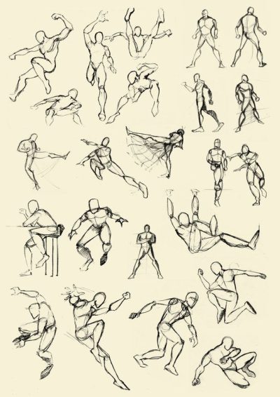 Action, Adventure, Movement, Initiative, Engagement Drawing